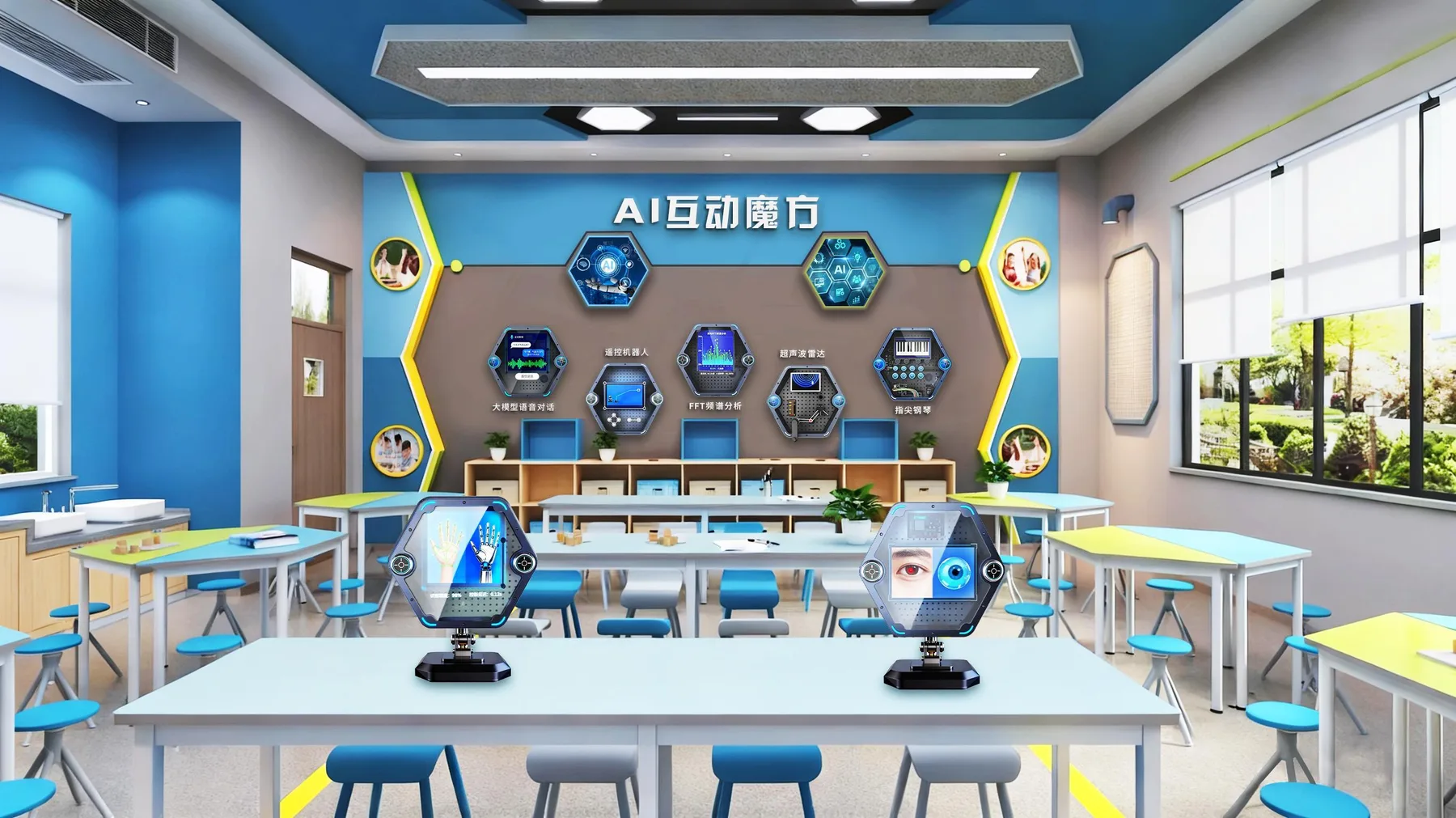 AI interactive learning space